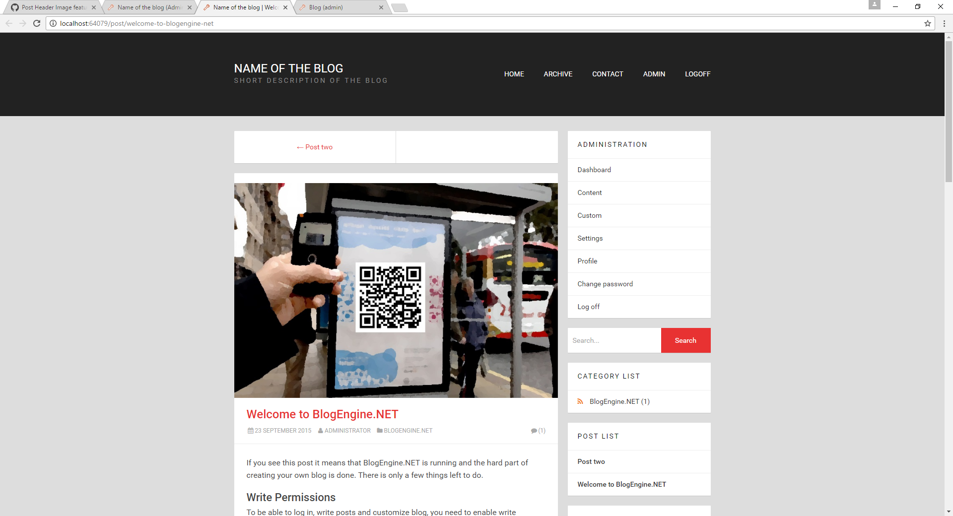 Modified Theme Standard 2015