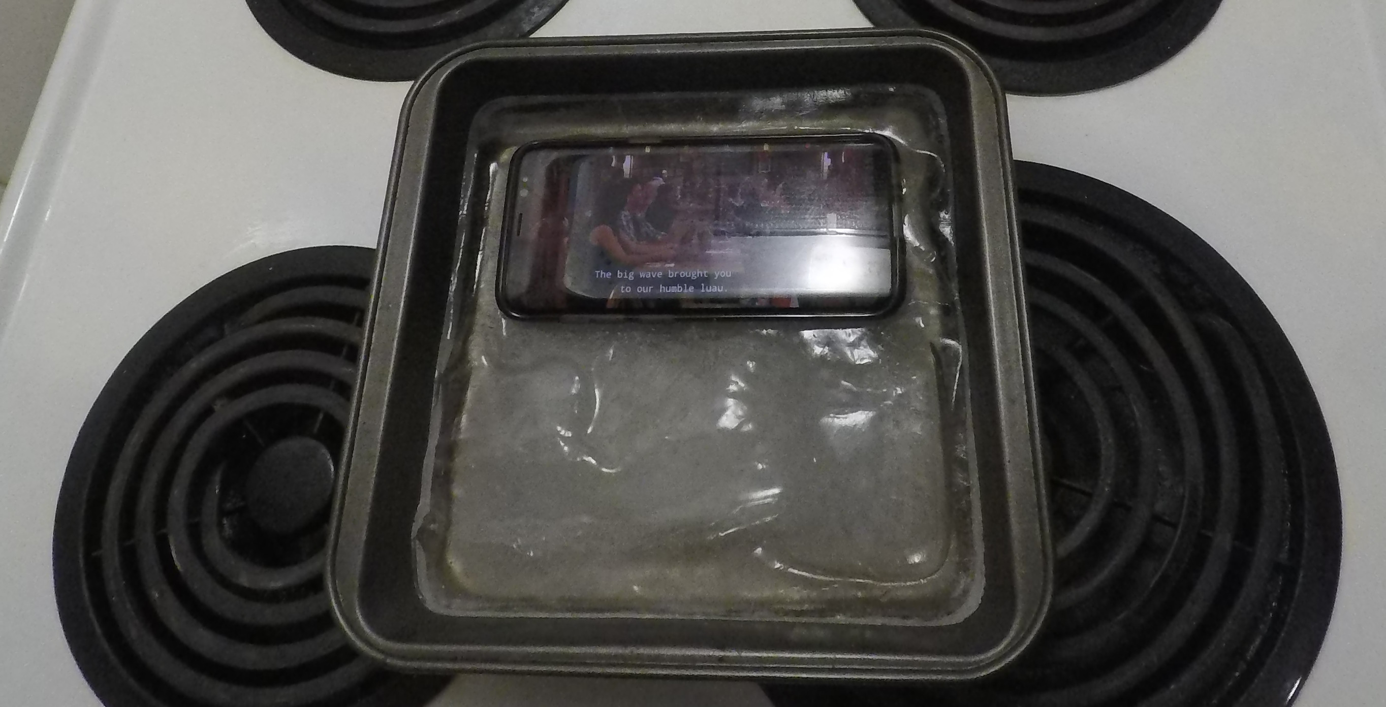 temperatures dropped really fast just by sitting the S8 on top of ice