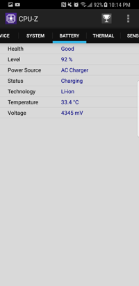 CPU-Z Screenshot: Battery