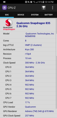 CPU-Z Screenshot: SOC