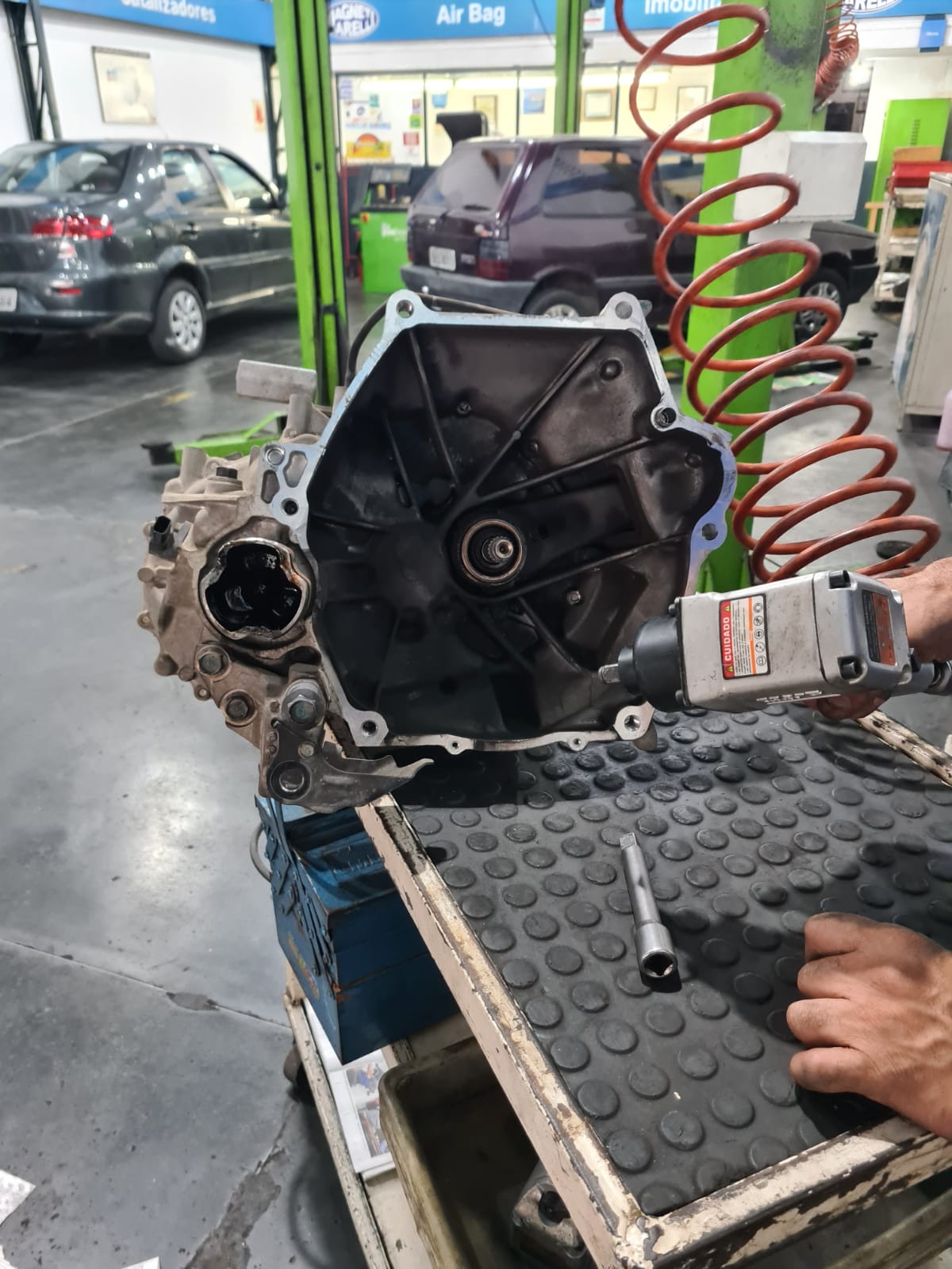 Conjunto da transmiss&atilde;o.