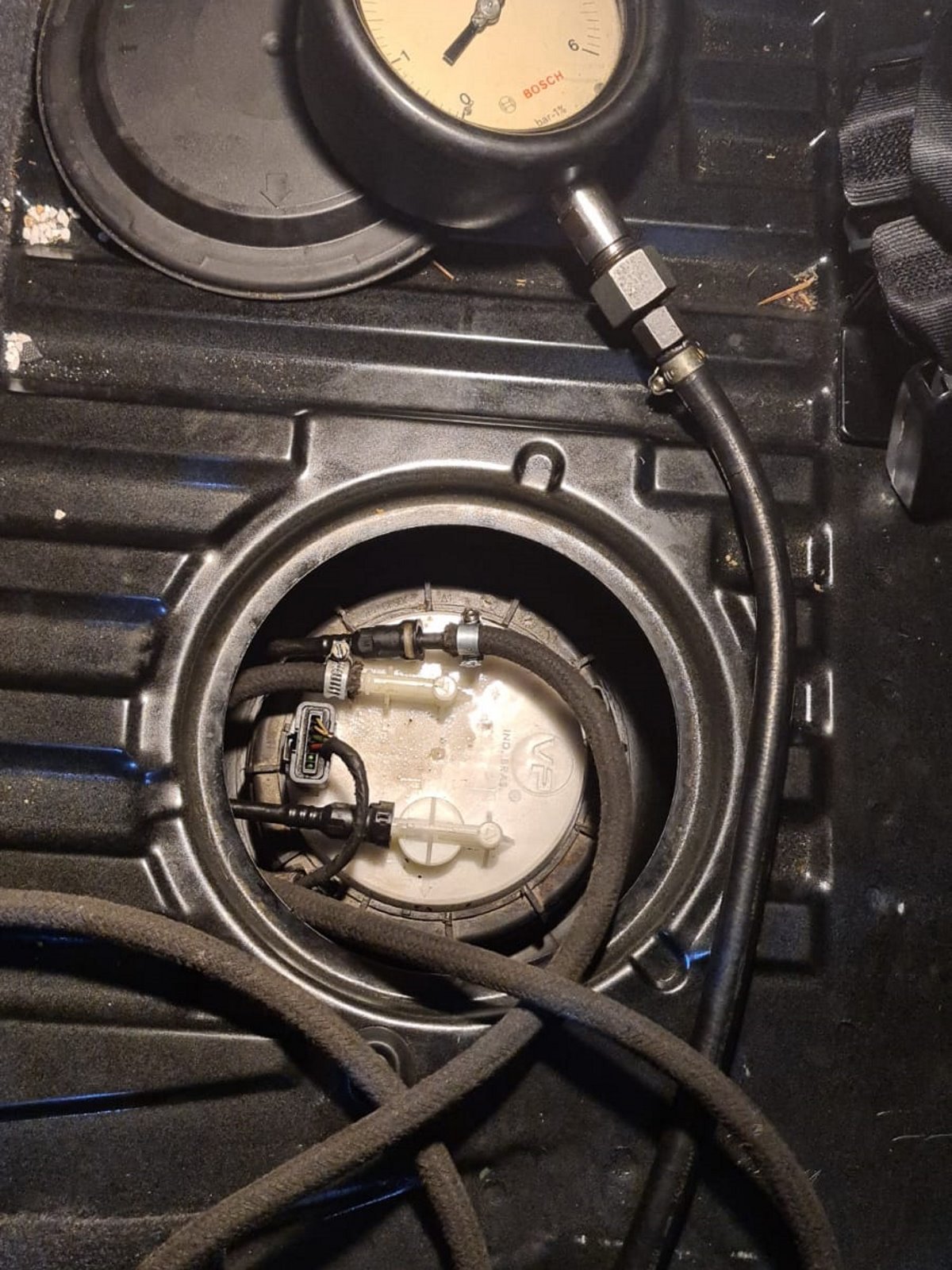 Bomba de combustível nova instalada