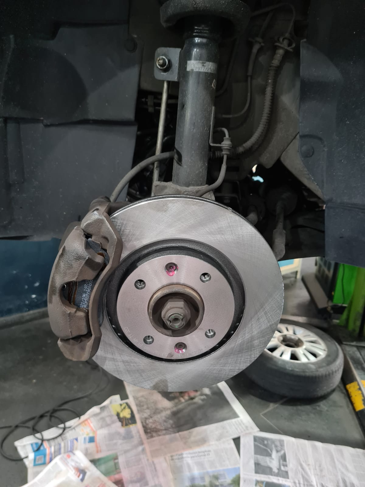 Freio dianteiro zeradinho instalado